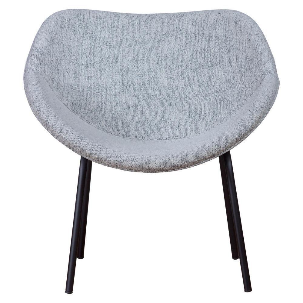 Poltrona Decorativa Com Pés De Ferro Multimóveis Cr7013 Cinza Cinza - 5