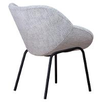 Poltrona Decorativa Com Pés De Ferro Multimóveis Cr7013 Cinza Cinza - 2