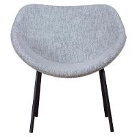 Poltrona Decorativa Com Pés De Ferro Multimóveis Cr7013 Cinza Cinza - 5