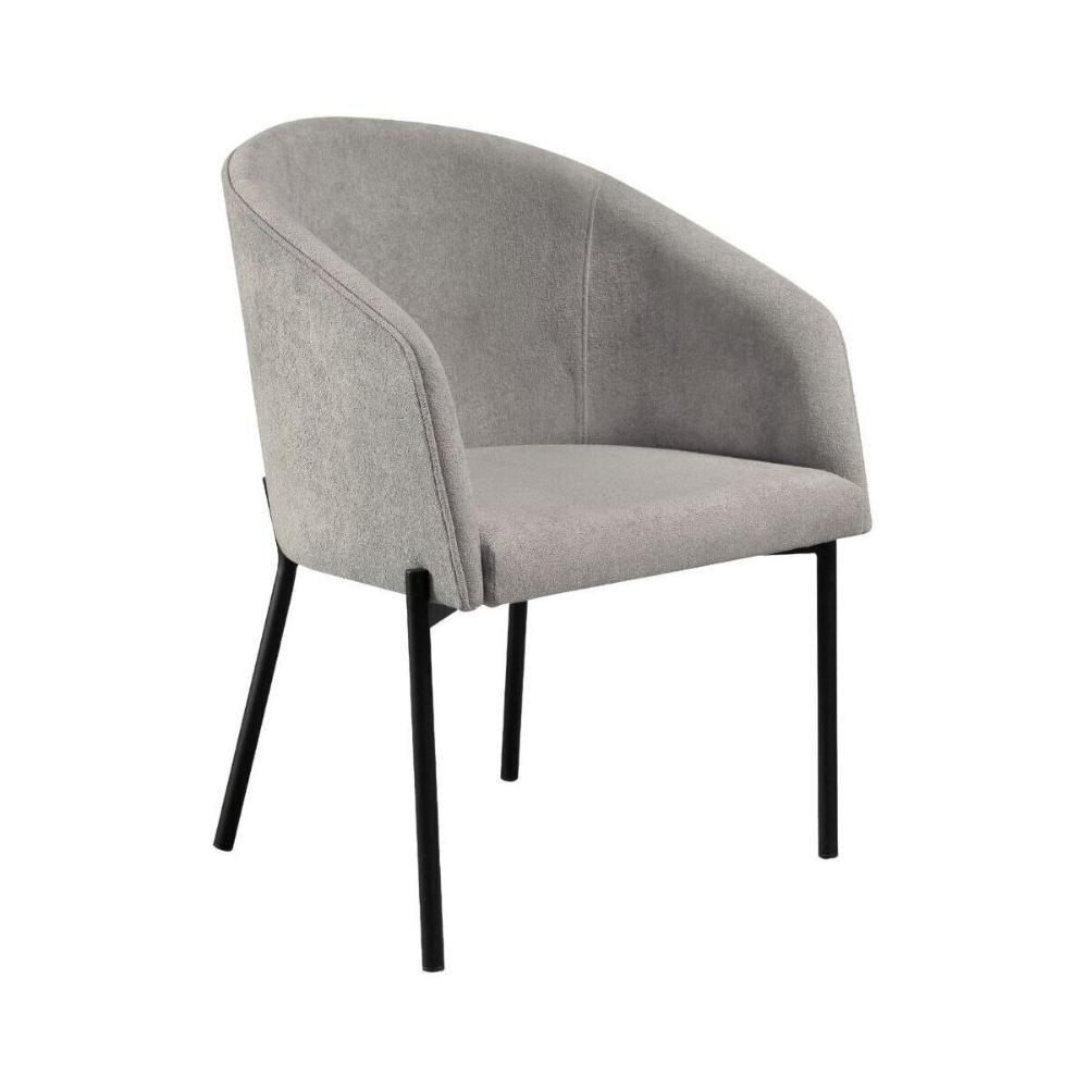 Poltrona Decorativa Com Pés De Ferro Multimóveis Cr7010 Cinza Cinza - 1