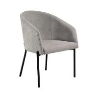 Poltrona Decorativa Com Pés De Ferro Multimóveis Cr7010 Cinza Cinza - 1