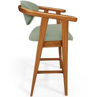 Kit 04 Banquetas Alta Para Cozinha Bancada Bar Sala De Jantar Fixa Cecília L02 Bouclê Oliva - 2