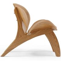 Kit 4 Poltronas Decorativa Orgânica Sala Living Kadosh L02 Bouclê Mostarda - 2