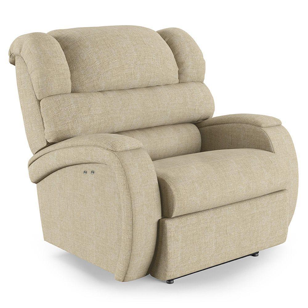 Poltrona Do Papai Reclinável Napoli Power Touch Linho Fh1 Bege - 1