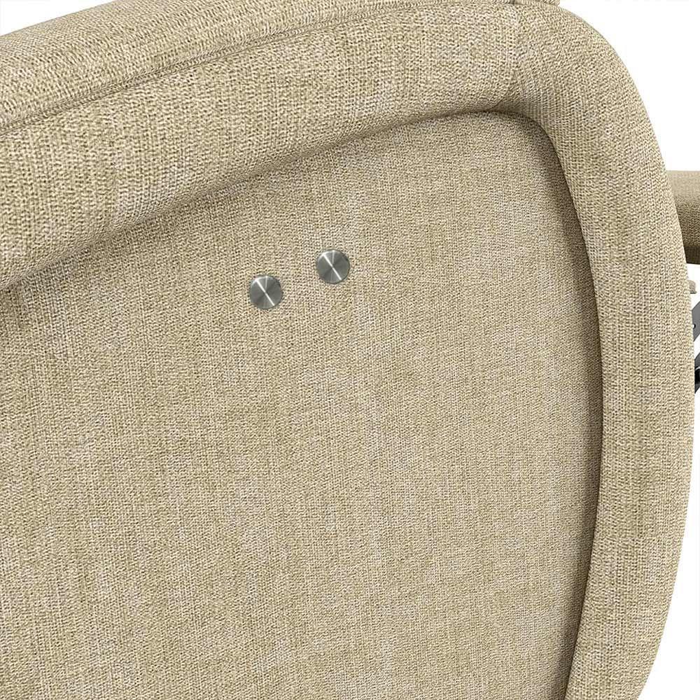 Poltrona Do Papai Reclinável Napoli Power Touch Linho Fh1 Bege - 4