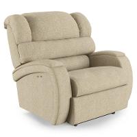 Poltrona Do Papai Reclinável Napoli Power Touch Linho Fh1 Bege - 1