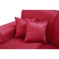 Sofá Manu Conjunto 2 E 3 Lugares Clássico Fixo Confortável Sala Império Vermelho 373 - 3