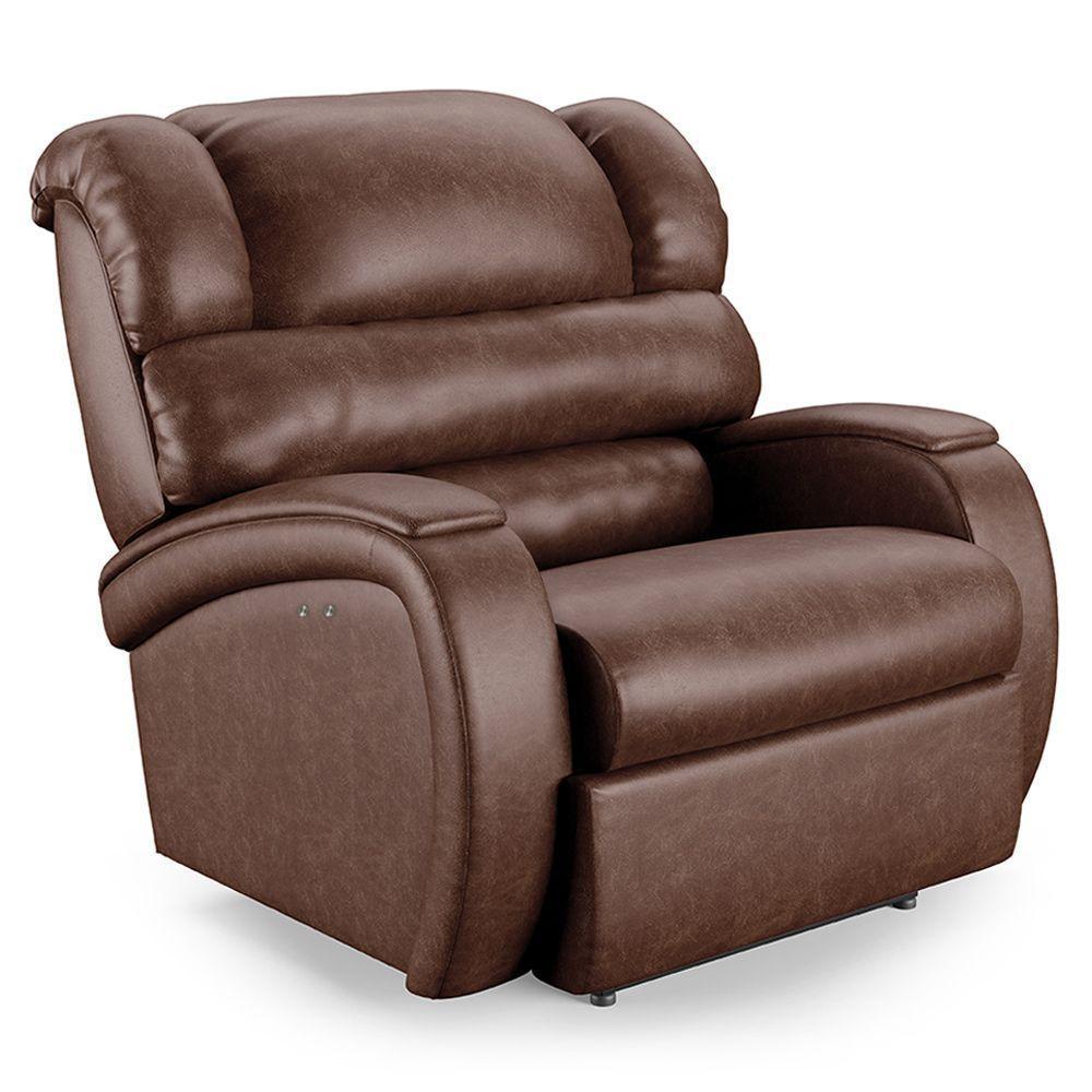 Poltrona Do Papai Reclinável Napoli Power Touch Pu Marrom Brilhofh1 - 3