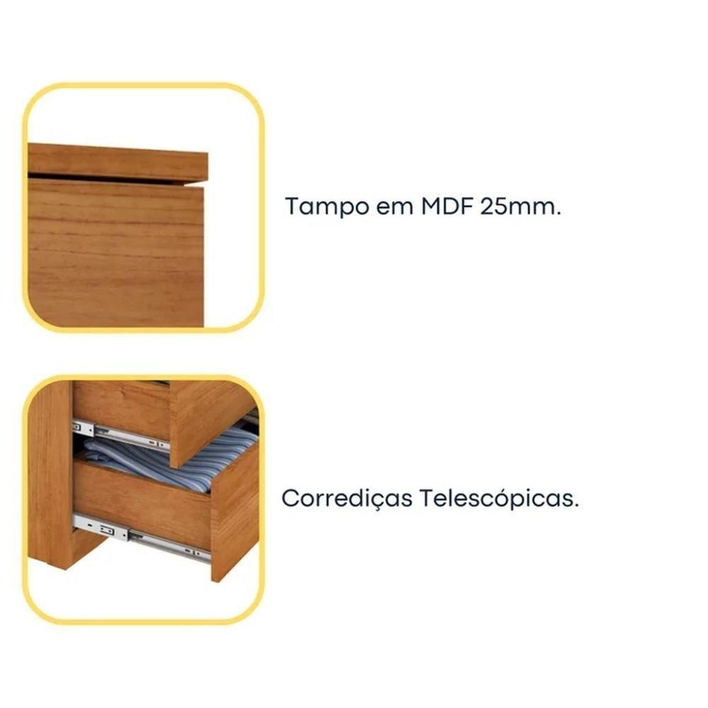 Cômoda 5 Gavetas Premium Cinamomo - 2