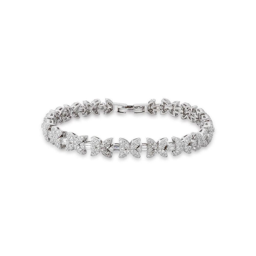 Pulseira De Borboletas Com Zircônias Em Prata 925 - 1