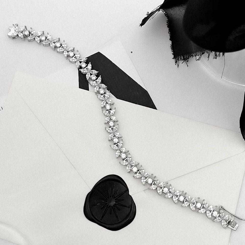 Pulseira De Borboletas Com Zircônias Em Prata 925 - 4