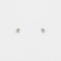 Brinco Bolinha Polida Prata 925 - 6mm - 1