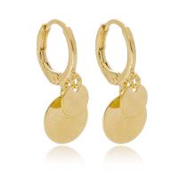 Brinco Argola Banhado A Ouro 18k Com Chapinhas - 1