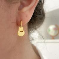 Brinco Argola Banhado A Ouro 18k Com Chapinhas - 2