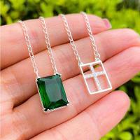 Escapulário Moderno De Prata 925 Com Zircônias ? Moda E Devoção Em Harmonia - 70cm - 2