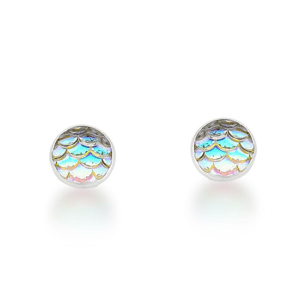 Brinco Redondo Embutido Sereia Furtacor Prata 925 - 8mm - 1