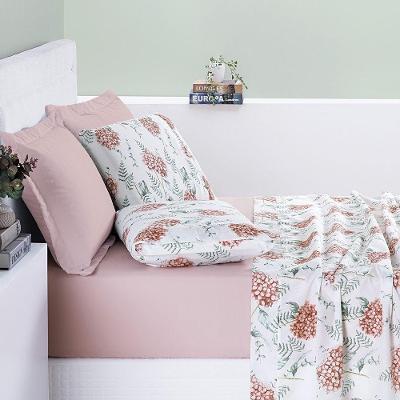 Jogo De Cama Cotton Select Queen 04 Peças - Hortência