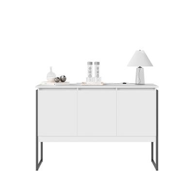 Buffet Industrial Bérgamo Branco Preto