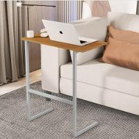 Mesa De Notebook Com Pés De Ferro Viena Nature Cinza - 1