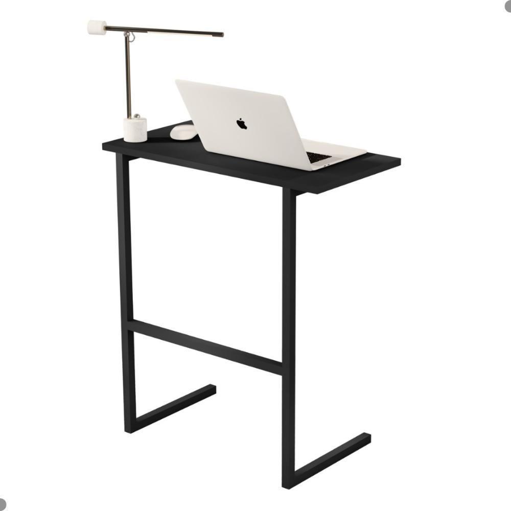 Mesa De Notebook Com Pés De Ferro Viena Preto Preto - 2