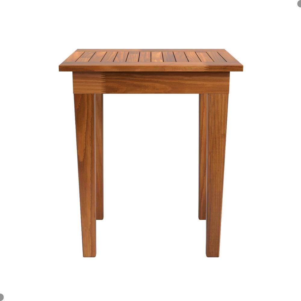 Mesa Ripada Lateral Para Sala Cairo Castanho - 1