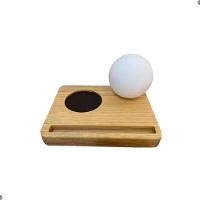 Luminária Com Porta Copos De Mesa Borá Madeira Natural - 1