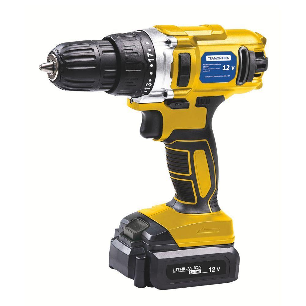 Parafusadeira/furadeira á Bateria 12v Tramontina com Carregador Bivolt - 1