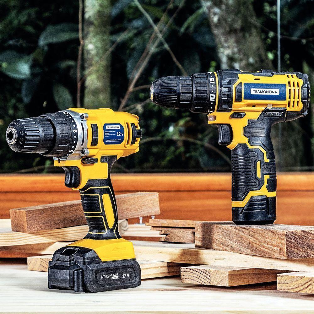 Parafusadeira/furadeira á Bateria 12v Tramontina com Carregador Bivolt - 2