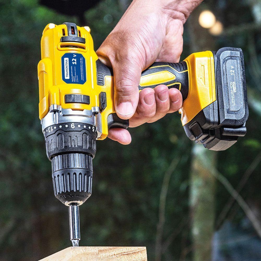 Parafusadeira/furadeira á Bateria 12v Tramontina com Carregador Bivolt - 3