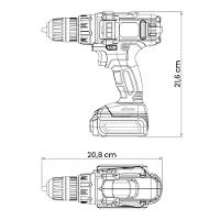 Parafusadeira/furadeira á Bateria 12v Tramontina com Carregador Bivolt