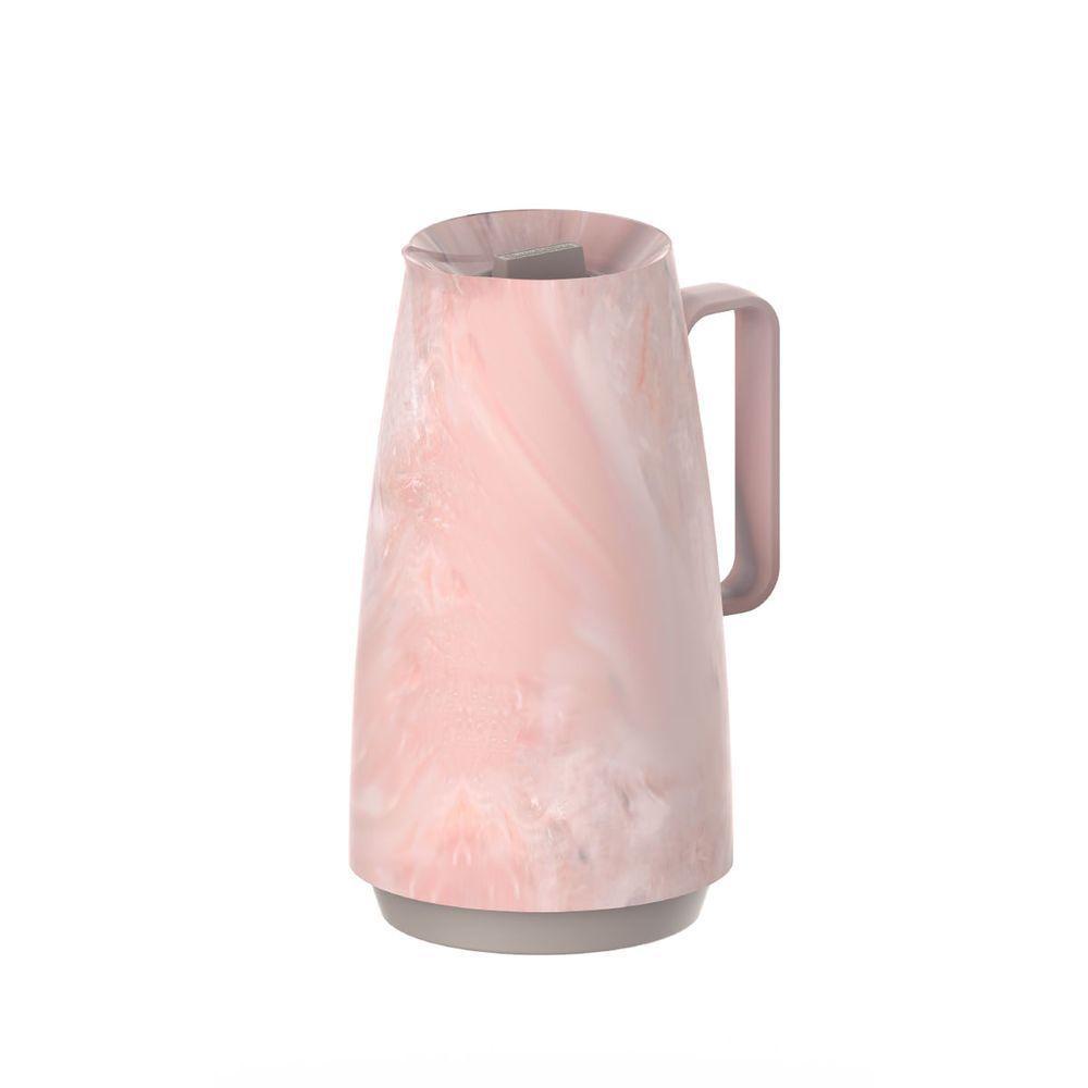 Bule Térmico Tramontina Exata Em Plástico Marmorizado Rosa 500 ml - 1
