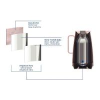 Bule Térmico Tramontina Exata Em Plástico Marmorizado Rosa 500 ml - 6