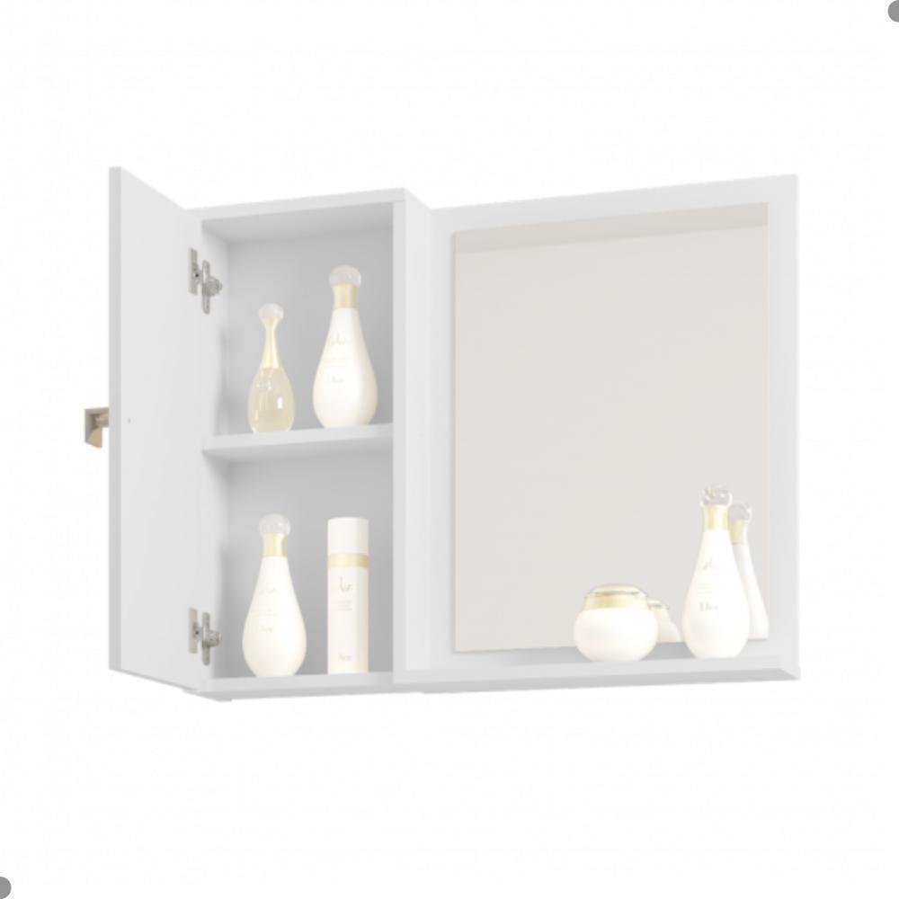 Conjunto Gabinete E Espelheira Colmar Branco - 3