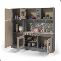 Cozinha Brinquedo Infantil Com Refrigerador Lima Cinza - 7