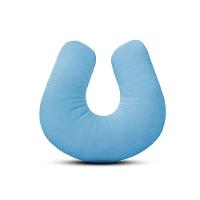 Kit Amamentação Poltrona + Puff + Almofada Julia Suede Azul Turquesa - 2