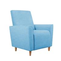 Kit Amamentação Poltrona + Puff + Almofada Julia Suede Azul Turquesa - 5