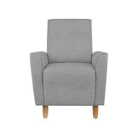 Kit Amamentação Poltrona + Puff + Almofada Julia Linho Cinza - 6