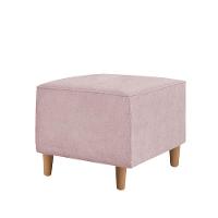 Kit Amamentação Poltrona + Puff + Almofada Julia Suede Rosa Bebe - 5