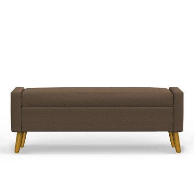 Recamier Bau Paris 1,40m Suede Marrom - Inova Decor