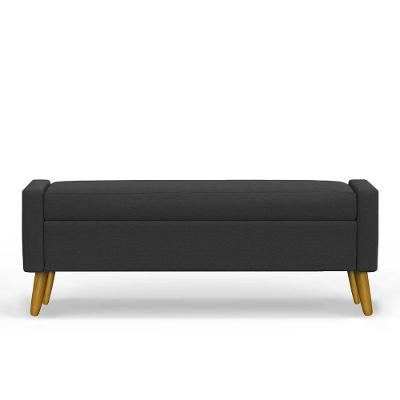 Recamier Bau Paris 1,60m Suede Preto - Inova Decor