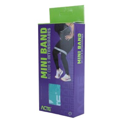 Kit Mini Band 5 Intensidades - Acte Preto, Cinza, Verde, Roxo E Amarelo - T-315