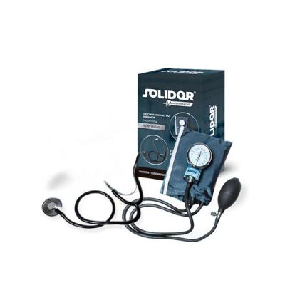 Esfigmomanômetro Anaroide 0-300mmhg + Estetoscópio Kit C- Velcro - Solidor
