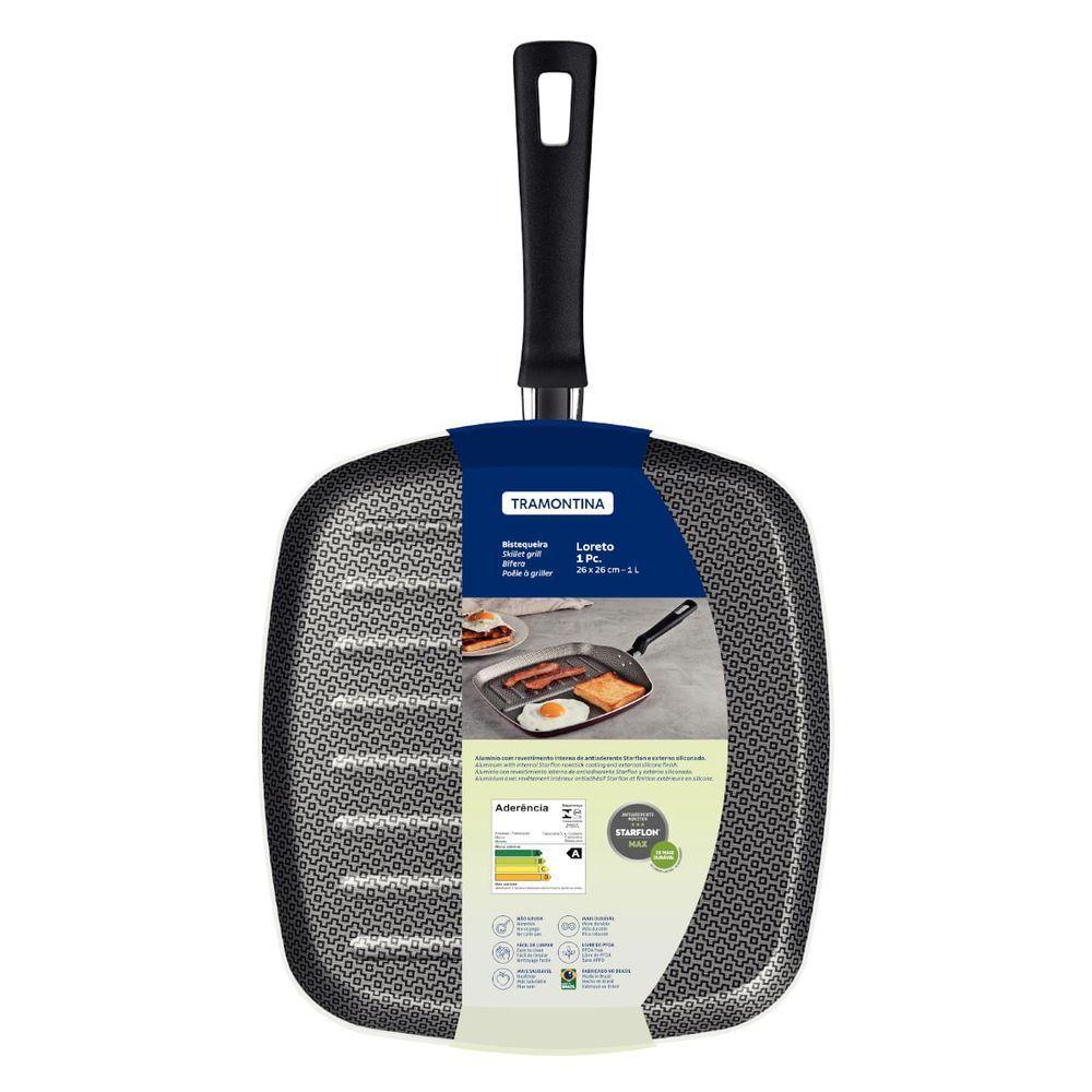 Bistequeira Tramontina Loreto 26 cm Vermelho em Alumínio Antiaderente Starflon Max - 2