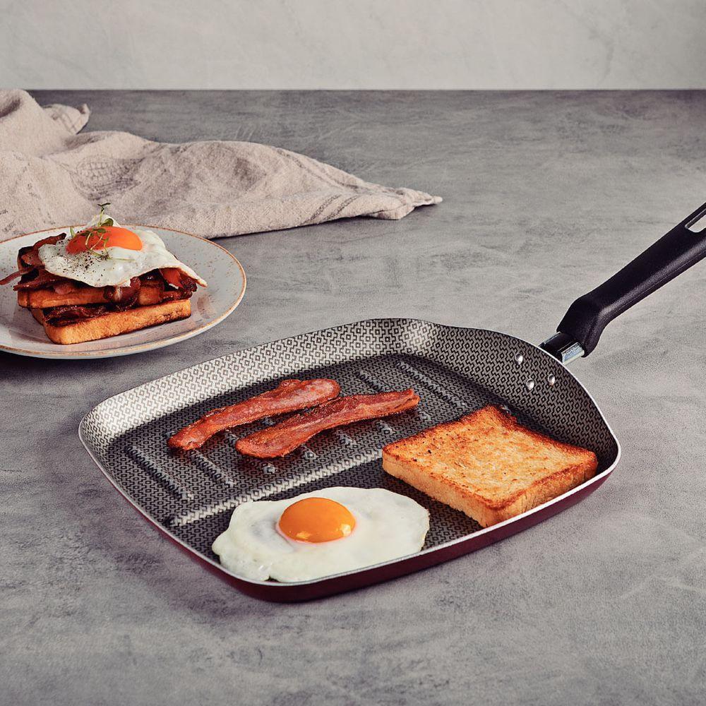 Bistequeira Tramontina Loreto 26 cm Vermelho em Alumínio Antiaderente Starflon Max - 5