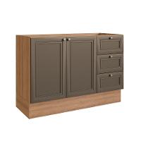 Balcão 2 Portas 3 Gavetas Clássica Quiditá Montana/bronze - 1