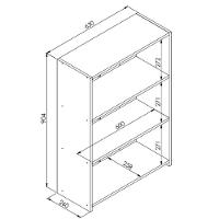 Modulo Organizador Multiuso Funcionale Art In Moveis Preto - 4