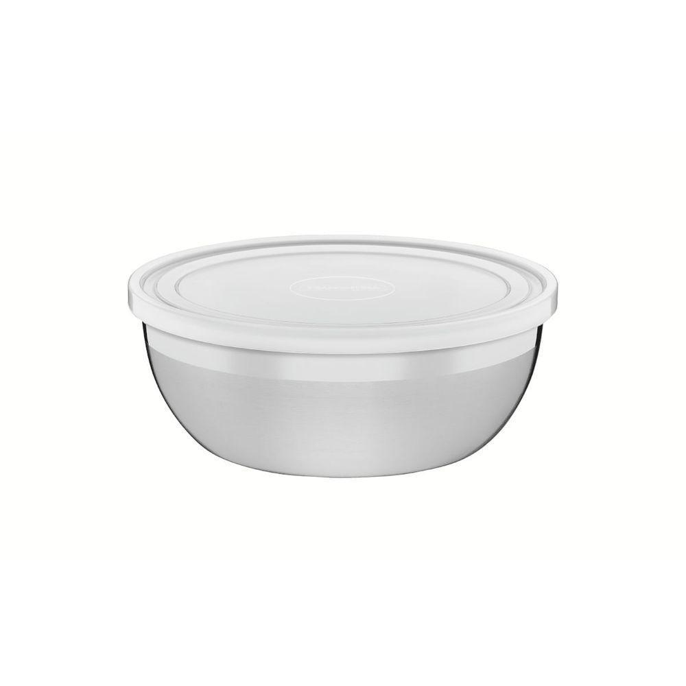 Pote Tramontina Freezinox Redondo em Aço Inox com Tampa Plástica 20 cm 2,2 L - 1