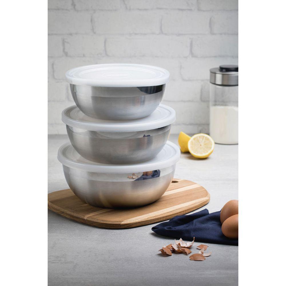 Pote Tramontina Freezinox Redondo em Aço Inox com Tampa Plástica 20 cm 2,2 L - 4