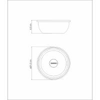 Pote Tramontina Freezinox Redondo em Aço Inox com Tampa Plástica 20 cm 2,2 L - 6