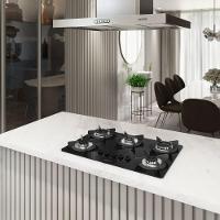 Cooktop Fogatti Safe Ferro Fundido 5 Bocas à Gás Preto Bivolt - 3